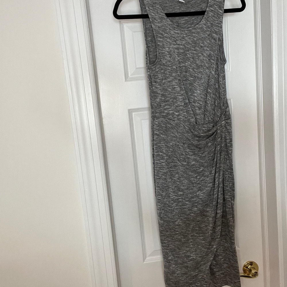Bar III Heather Gray Midi Dress